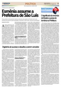 O significado da renúncia de Braide e a posse de Ismênia na Prefeitura