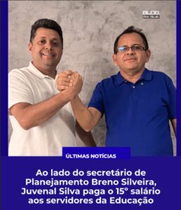 Prefeitura de Parnarama paga 15º salário aos servidores da Educação e marca momento histórico no município