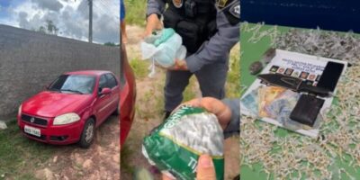 Polícia encontra 2.200 pedras de crack e maconha em carro na MA-349