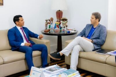 Braide recebe Wellington e sinaliza movimento na reta final da janela partidária