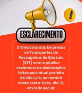 SET culpa gestão de Braide por colapso no transporte coletivo em São Luís