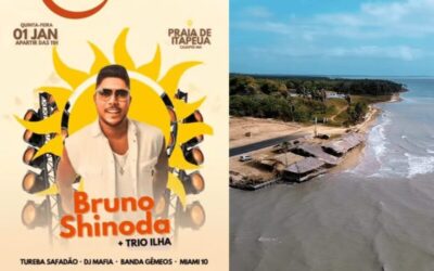 Prefeitura de Cajapió aposta em turismo e lazer com grande evento na Praia de Itapeua no primeiro dia de janeiro de 2026