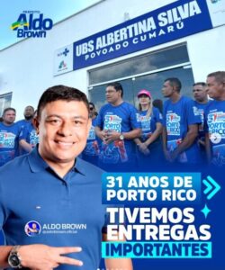 Porto Rico do Maranhão celebra 31 anos com entrega de grandes obras e investimentos que transformam o Município