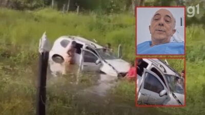 Bispo da Diocese de Coroatá fica ferido após carro capotar e cair em um lago na MA-235