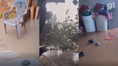 VÍDEO: Chuva causa alagamento em casa e queda de árvore em Imperatriz, no MA