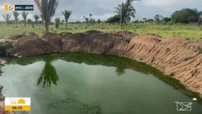 Moradores denunciam lagoa com dejetos hospitalares em território quilombola no Maranhão