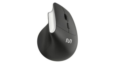 Mouse vertical em oferta: design ergonômico e clique silencioso
