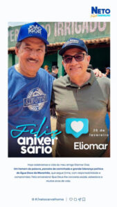 Eliomar Dias – o aniversariante do dia – Blog do Daby Santos