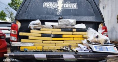 Polícia Militar desarticula centro de distribuição de drogas em Açailândia e apreende 25,5 kg de entorpecentes; quatro suspeitos são conduzidos à delegacia