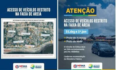São José de Ribamar – Prefeitura decreta restrição de veículos nas praias do Araçagy e do Meio durante o Réveillon… – Blog do Varão