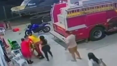 VÍDEO: Bombeiros socorrem criança de 1 ano e 6 após que sofreu convulsão provocada por febre em Barreirinhas