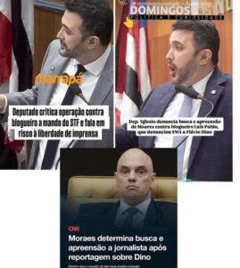 Deputado Yglésio denuncia busca e apreensão a mando de Dino na casa de jornalista…