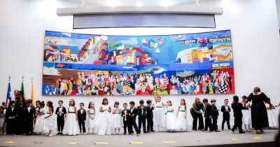 Creche- Escola Sementinha realiza cerimônia de formatura de alunos da Educação Infantil