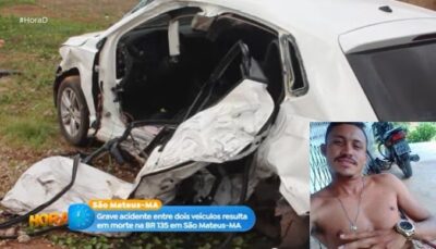 Motorista morre após colisão com van na BR-135; veja vídeo