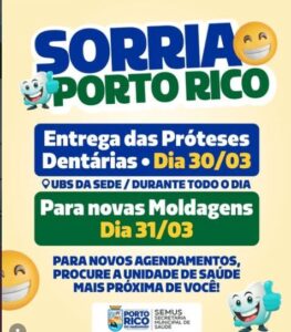 Entrega de Próteses Dentárias em Porto Rico do Maranhão