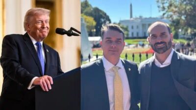 Trump alega “trabalho forçado” no agro em nova ameaça ao Brasil; Flávio Bolsonaro quer taxação
