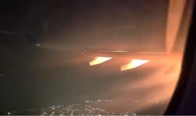 Explosão em motor obriga avião a fazer pouso de emergência em SP; veja imagens