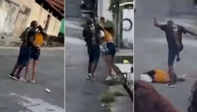 Polícia pede ajuda para localizar homem que agrediu mulher com socos e pisões