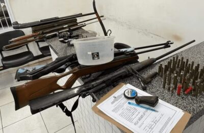 Batalhão da Polícia Militar de Viana registra maior apreensão de armas de fogo dos últimos quatro anos na Baixada