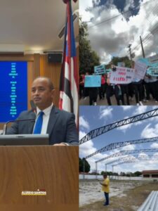 Deputado Aluízio Santos cobra Carlos Brandão após alunos tomarem as ruas de Chapadinha em protesto
