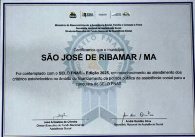 São José de Ribamar conquista o Selo FNAS 2025 na assistência social