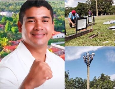 ESPORTE E LAZER: PREFEITO GILSON LIMA ENTREGA CAMPO REVITALIZADO COM ILUMINAÇÃO NOVA NO POVOADO SÃO ROMÃO, EM PRESIDENTE SARNEY