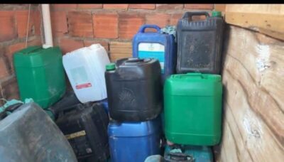 Polícia fecha ponto ilegal de venda de combustível e apreende 385 litros de diesel no MA.