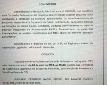 Presidente e vice de CPI para investigar vice-governador serão escolhidos nesta quarta (8)