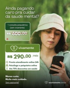 Assinantes do Vivamente têm acesso a consultas online 24 horas e descontos de até 70% em medicamentos em todo Brasil