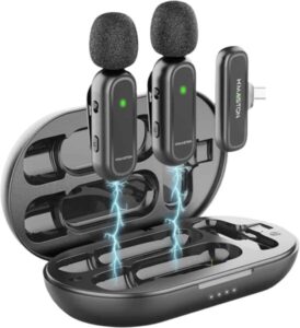 Para produtores de conteúdo: microfone lapela sem fio em promoção