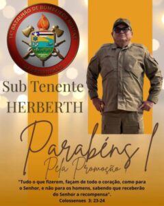 Sargento Herberth é promovido a Sub Tenente no 14º Batalhão de Bombeiros Militar de Barreirinhas