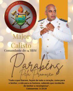 Capitão Yuri Calixto é promovido a Major no Corpo de Bombeiros Militar do Maranhão