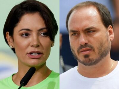 Carlos e Michelle apresentam versões diferentes sobre estado de saúde de Bolsonaro