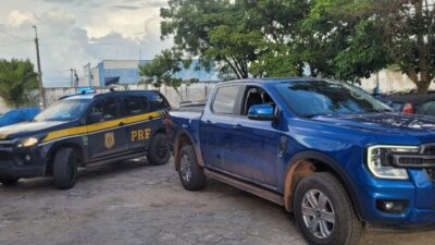 PRF recupera veículo com sinais de adulteração em Santa Inês