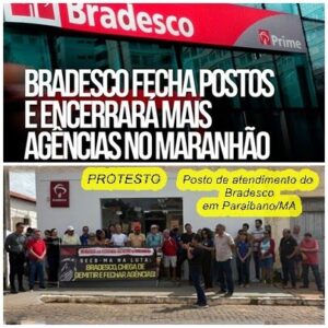 Paraibano fica sem atendimento bancário presencial do Bradesco após fechamento do posto…