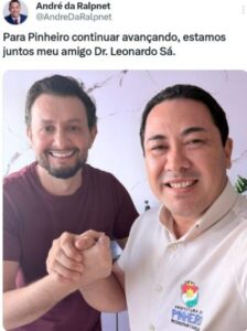 André da RalpNet declara apoio à Leonardo Sá para deputado estadual