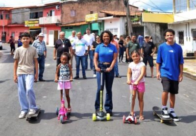 Esmênia Miranda entrega novas etapas do programa Asfalto Novo