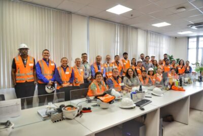 Dirigentes da Fiema e do Ciema visitam terminal da Suzano no Porto do Itaqui