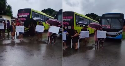 Moradores cobram retorno de ônibus ao Centro e retêm veículos