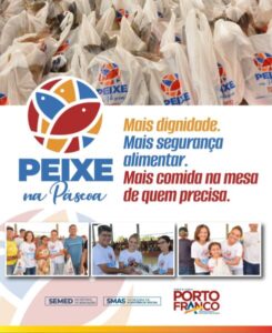 Prefeitura de Porto Franco distribui mais de 3 toneladas de peixe a 1.200 famílias na Semana Santa