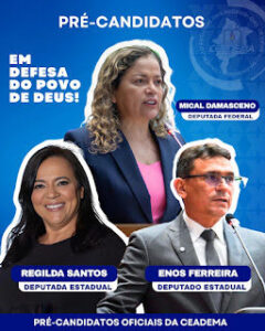 Regilda Santos é aclamada como pré -candidata a deputada estadual com o apoio da Assembleia de Deus