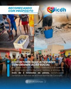 ICDH retoma atividades com grande ação social e distribuição de mais de 2 toneladas de peixes em Cururupu