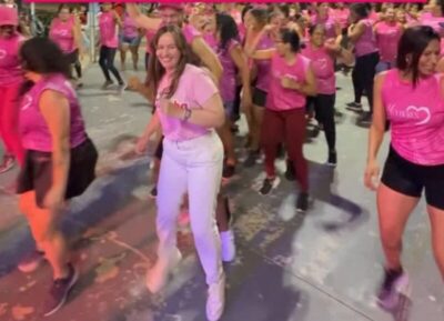 Deputada Detinha participa de aula de zumba e incentiva prática de atividades físicas