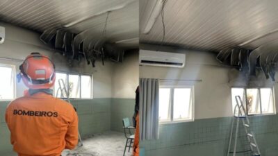 Princípio de incêndio em sala de aula assusta alunos e cancela aulas em escola de São Luís