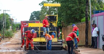 Prefeito Nonatinho leva asfalto à Rua Mangueira em Matões e atende demanda histórica da população