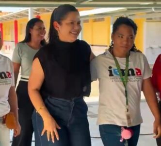Solange Almeida participa da inauguração da nova quadra do IEMA de Santa Inês