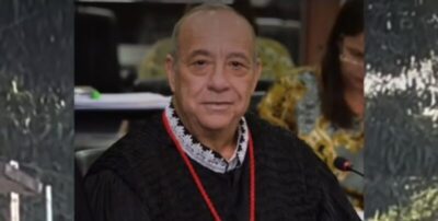 Carro da Polícia Federal está em frente à casa do desembargador Guerreiro Júnior em Bacaba