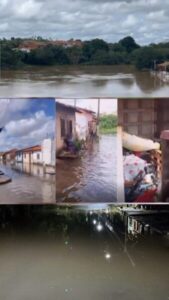 Rio Mearim sobe rapidamente e deixa centenas de famílias em situação de risco no Maranhão