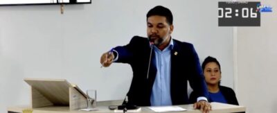 Vereador Túlio Pontes levanta suspeita de ação premeditada e aponta possível crime no afundamento da balsa de captação de água no Rio Mearim, que abastece a estação de tratamento de Trizidela do Vale e deixou a cidade sem água