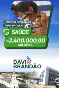 Davi Brandão presenteia Bacabal com R$ 2,4 milhões para a saúde no aniversário de 106 anos